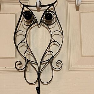 Black Metal Owl Wall Hook